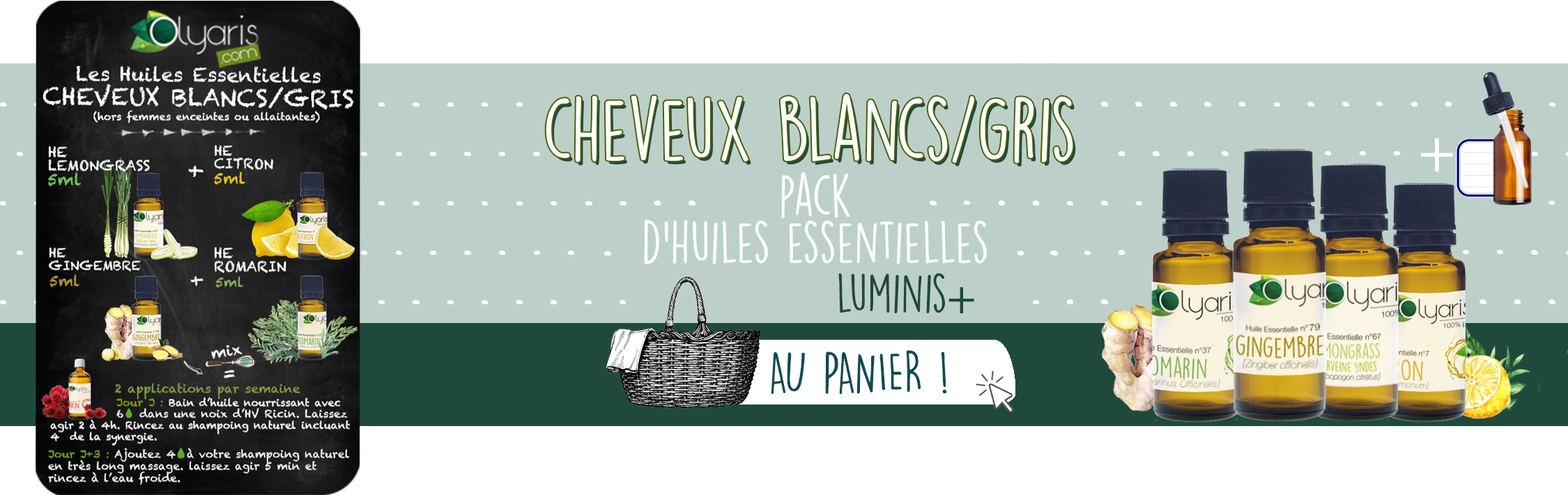 Cheveux Blancs et Gris : Les Huiles Essentielles à Utiliser - Olyaris